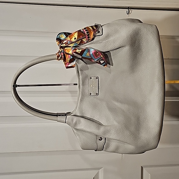 Kate Spade NY Berkshire Stevie Pebbled Leather Bag in Gray WKRU1247 - Picture 1 of 16
